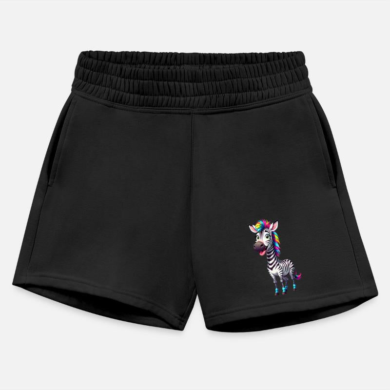 A Cartoonish Zebra in a Playful Pose