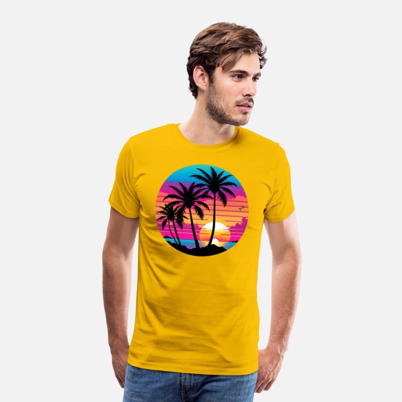 Beautiful and colorful beach sunset.