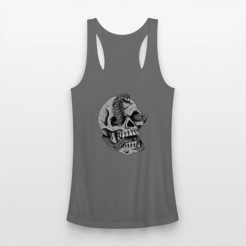 Black Skull Modern Action Sports T shirt