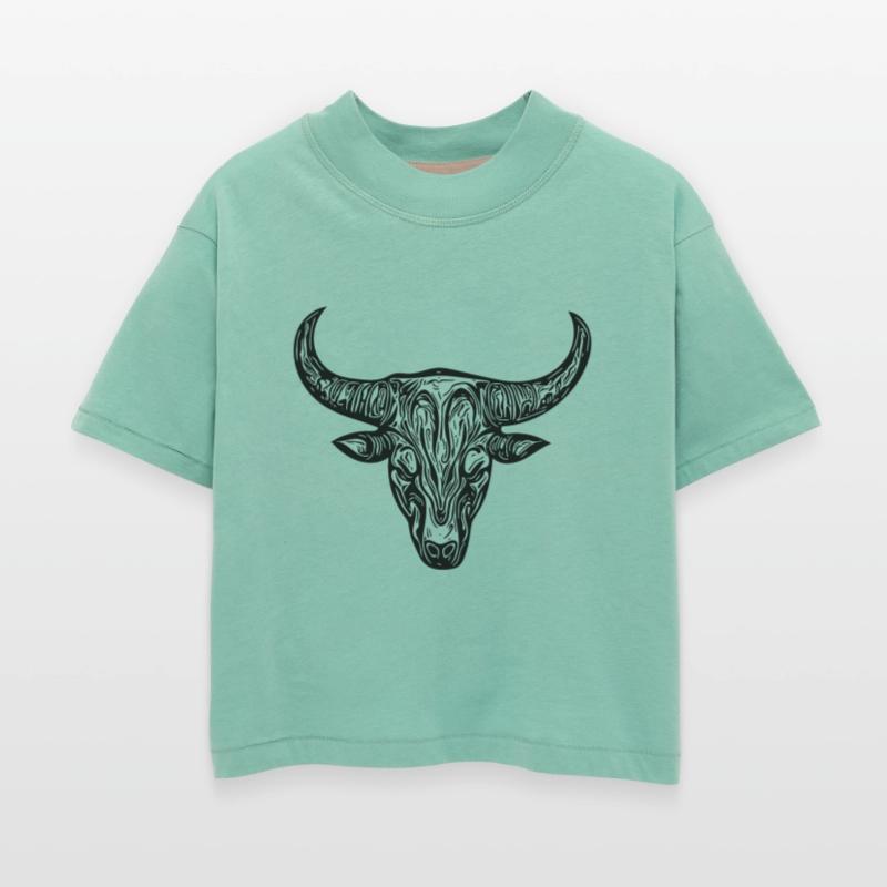 Bull Grill Logo Cattle Mythology Style