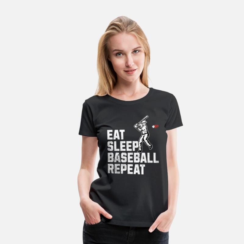 Eat Sleep Baseball Repeat Crew Tee