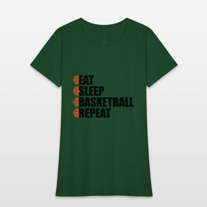 Eat Sleep Basketball Repeat - Cool Sports T-Shirt