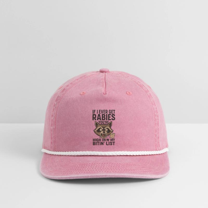 Funny Rabies Raccoon Saying Design Quote