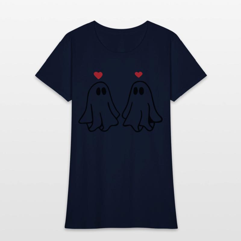 Ghost Love Ghost Heart Sticker and T shirt design