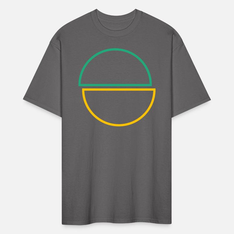 Half Circles Green And Yellow Design