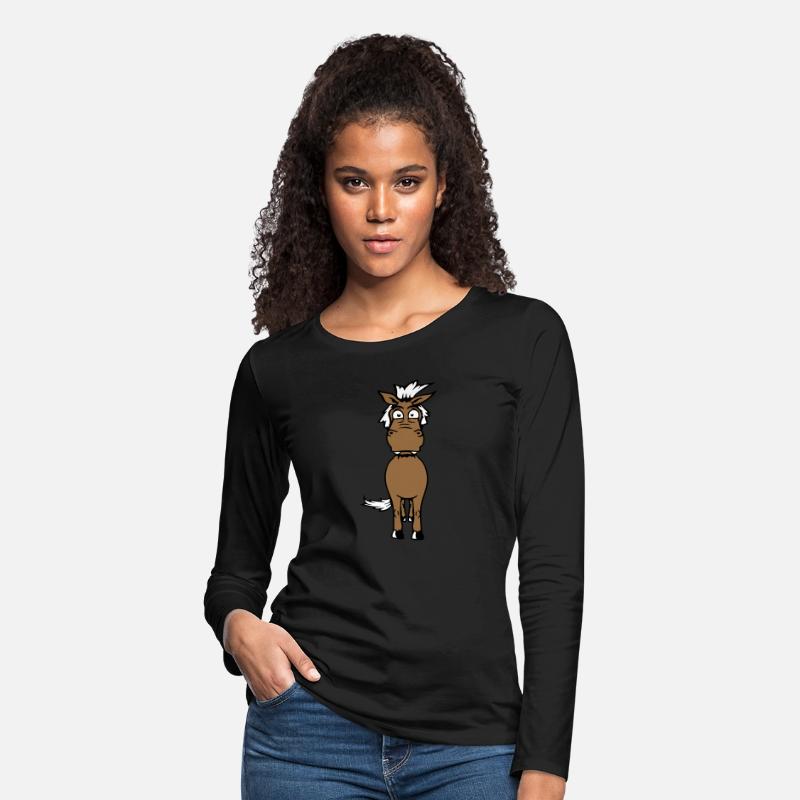 Horse Scared Afraid Fearful Funny Grimace Cartoon