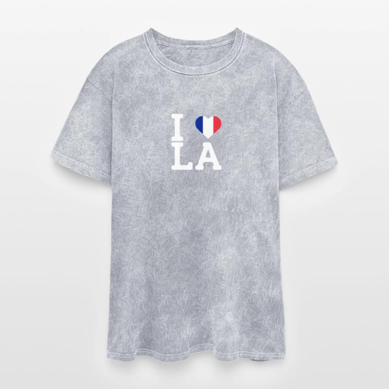I Love LA Cool Wrong Flag France Lover Heart Pun