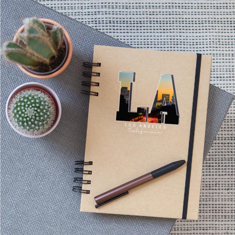 LosAngeles California LA Skyline Pride Black White