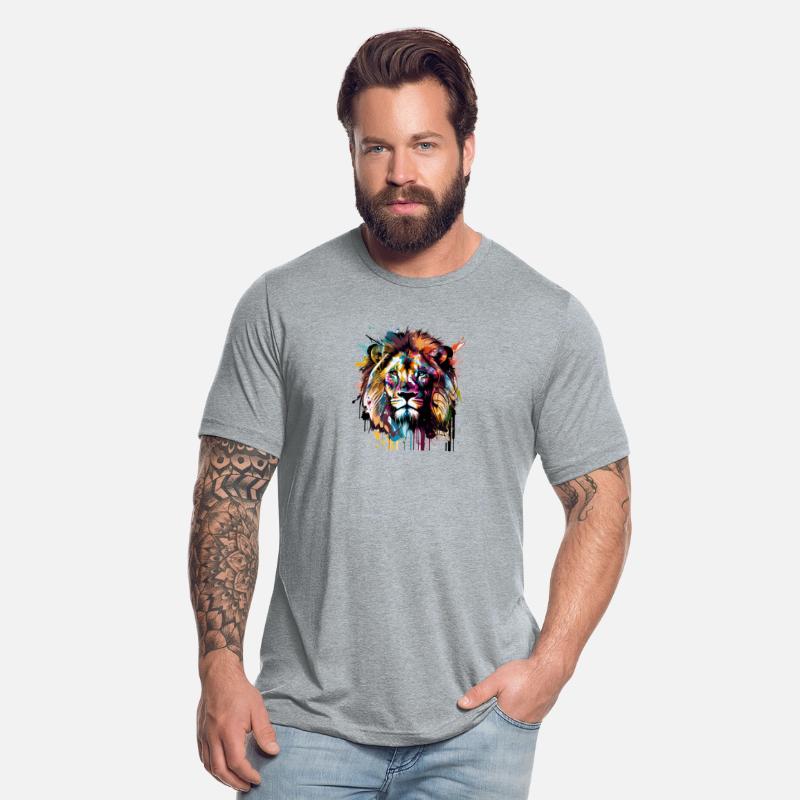 Majestic Color Splash Art Lion