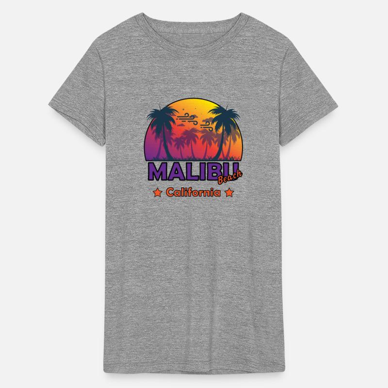 Malibu beach in american california state