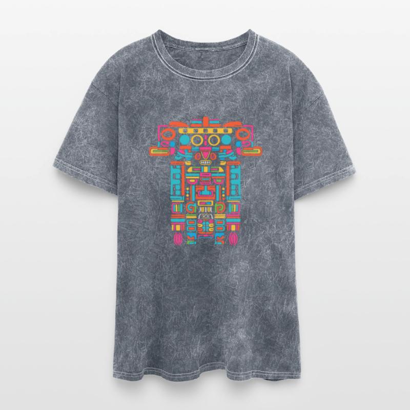 Maya God Mayan Mythology Ek Chuah Vibrant Abstract