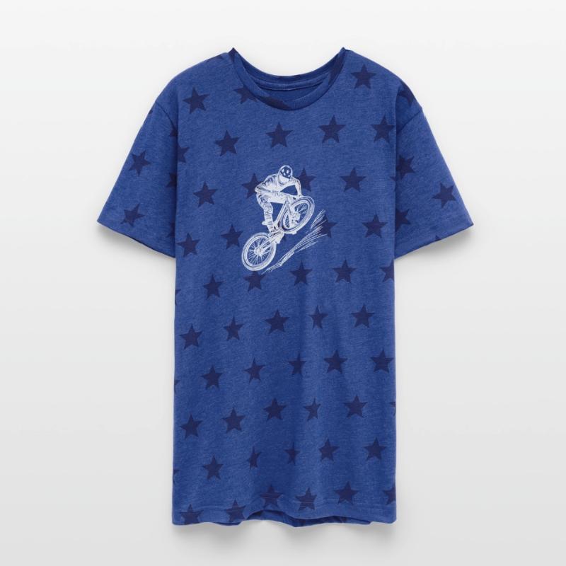 Mountain Biker With Downhill Bike