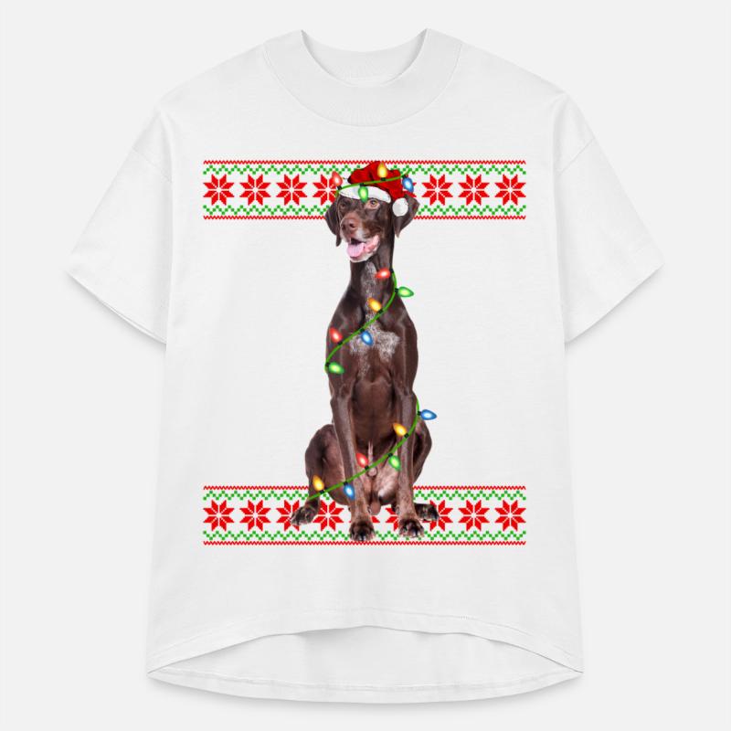 Pointer Dog Ugly Christmas Lights