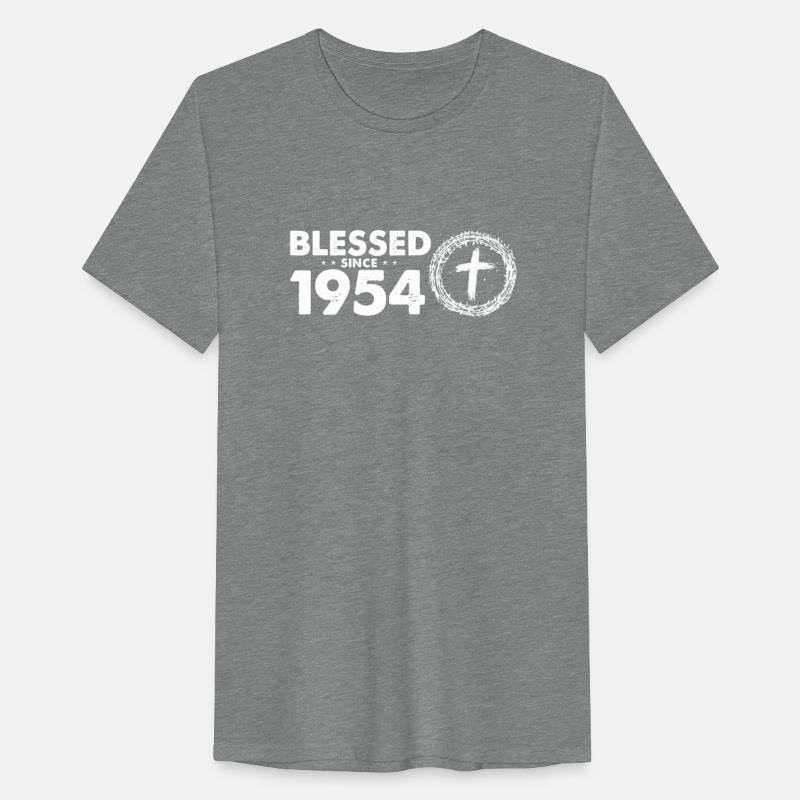 Retro 70th Birthday - Blessed Since 1954 by God's