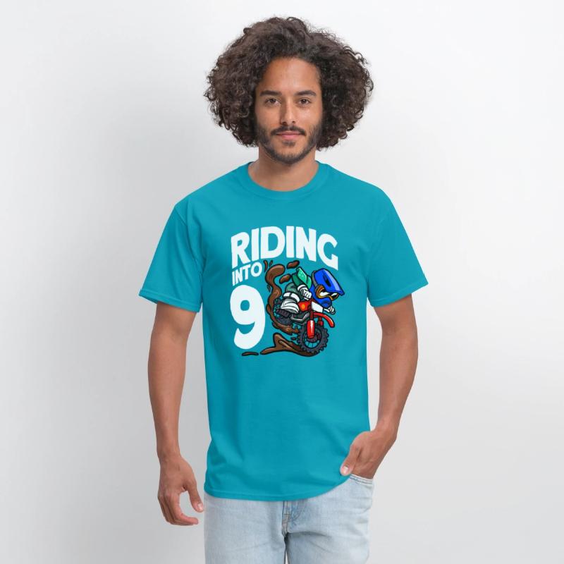 Riding Into 9 Birthday Rider Motocross Birthday