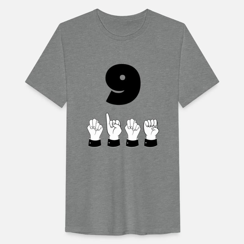 Sign Language ASL Number 9 - Nine Years Old