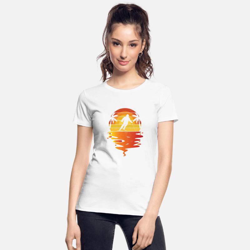 Skiing ski shirt retro sunset 70s vintage Skiing