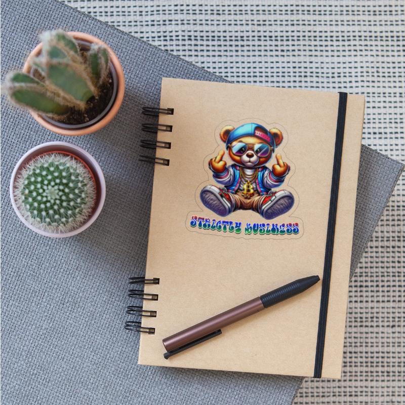 STRICTLY BUSINESS TEDDY BEAR GANGSTER LOGO SBP