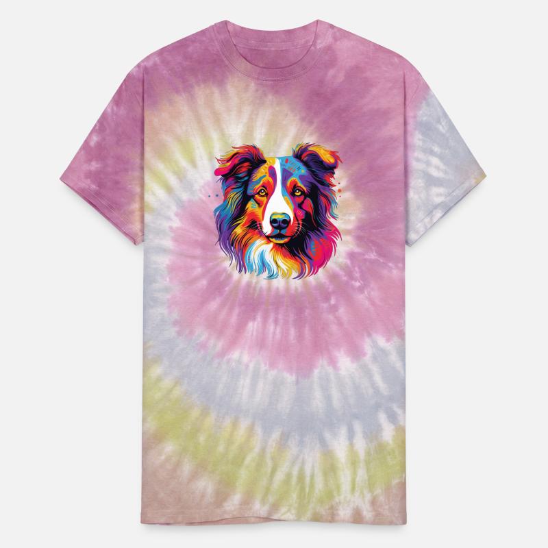 Watercolor Colorful Collie