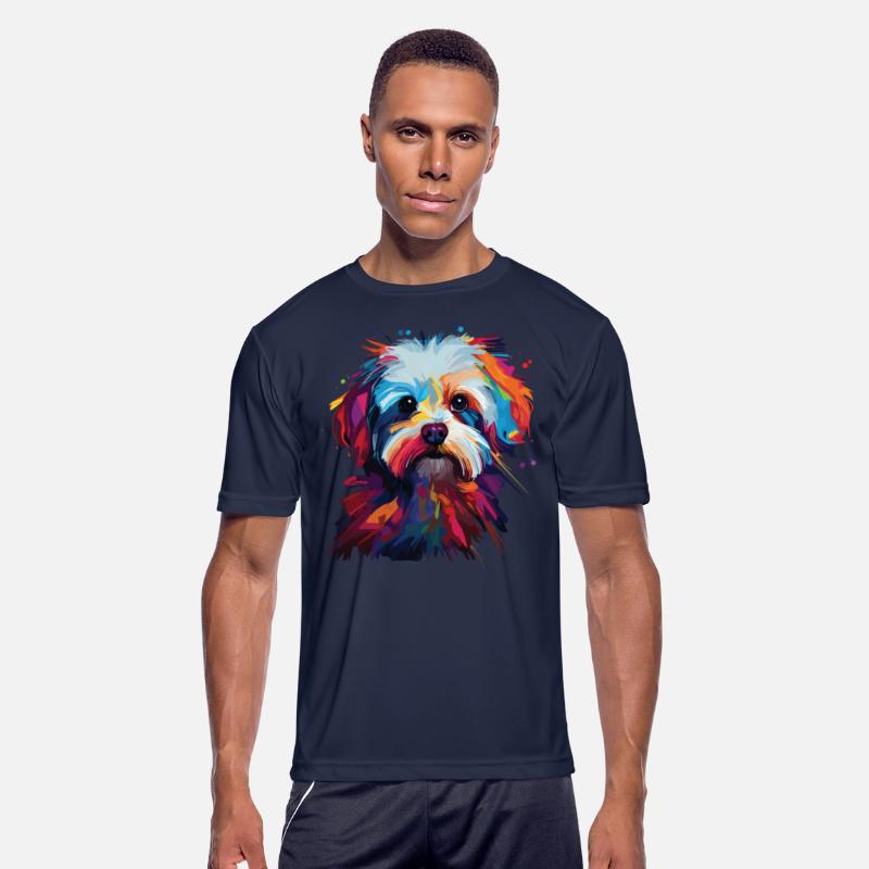 Watercolor Colorful Maltese