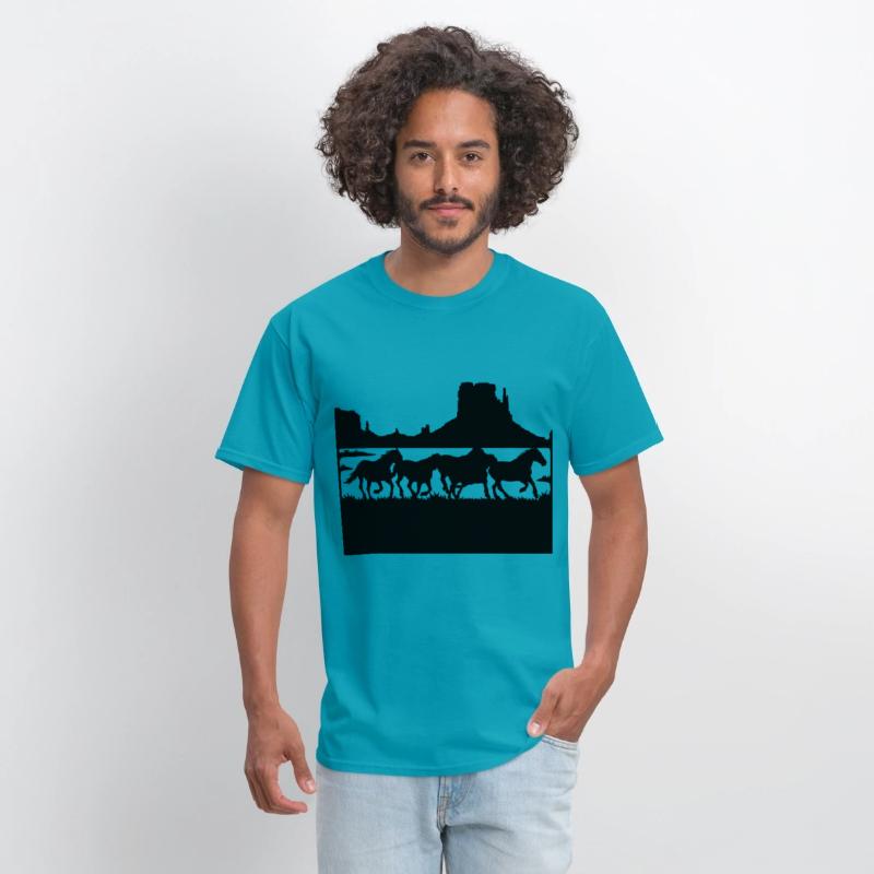 wildlife stencils Wild horses running in the wild