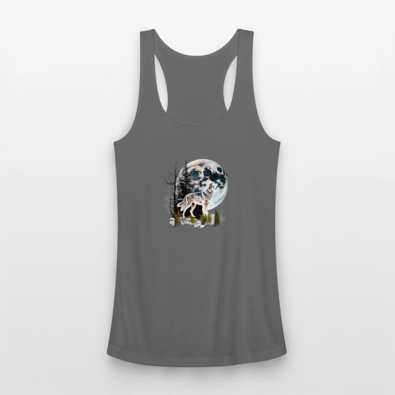 Wolf Moonlight Forest Wild Werewolf Watercolor 2