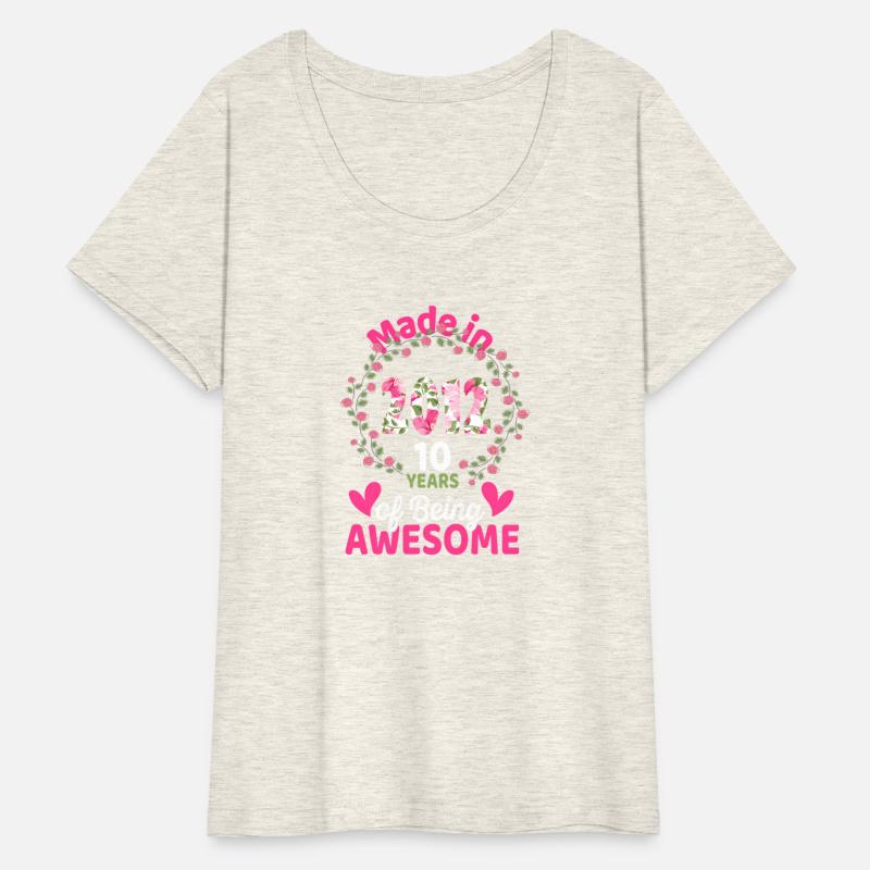 10 10Th Born In 2012 Floral