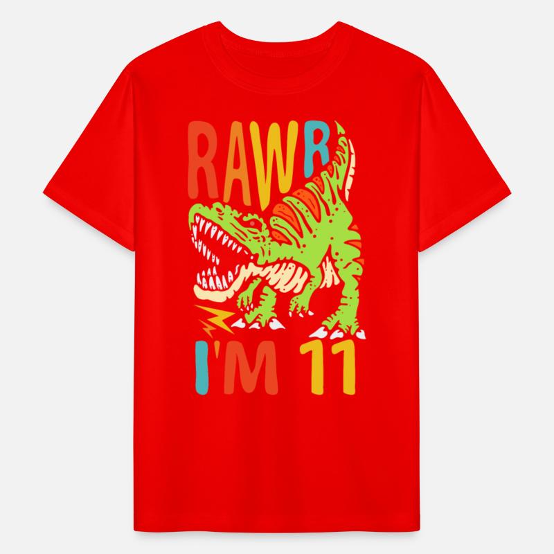 11th Birthday Dinosaur T Rex I'm 11 For Boys