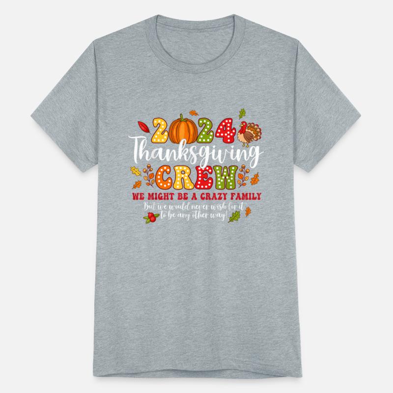 2024 Thanksgiving Crew Turkey Fall Family Matching