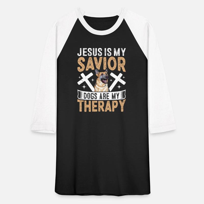 24 Jesus is my savior Dogs are my therapy