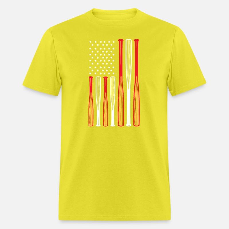 4th July Baseball Distressed USA Flag Patriotic Ts