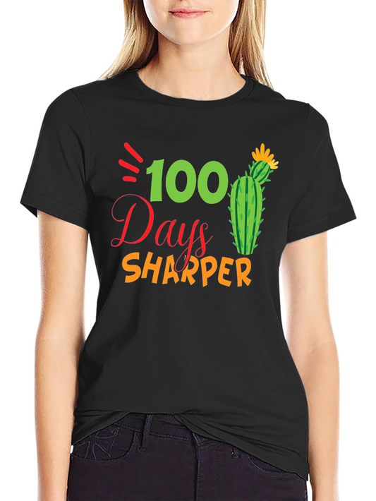 100 Days Sharper Black Graphic Tee