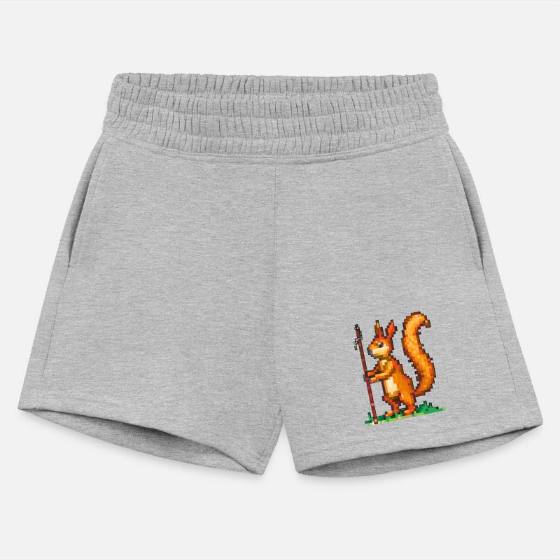 8-Bit Quest: Pixel Squirrel with Staff