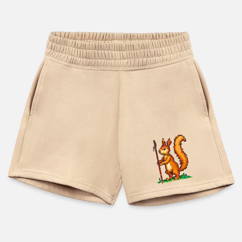 8-Bit Quest: Pixel Squirrel with Staff