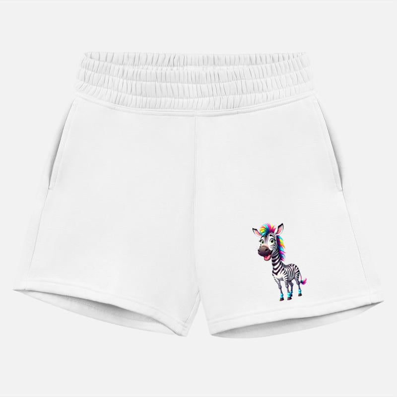 A Cartoonish Zebra in a Playful Pose