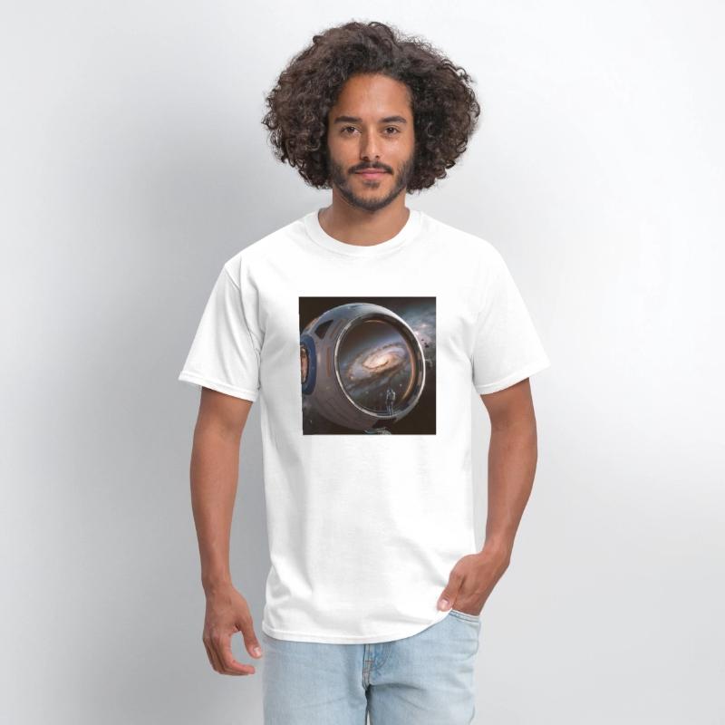 A colorful illustration of a spaceship