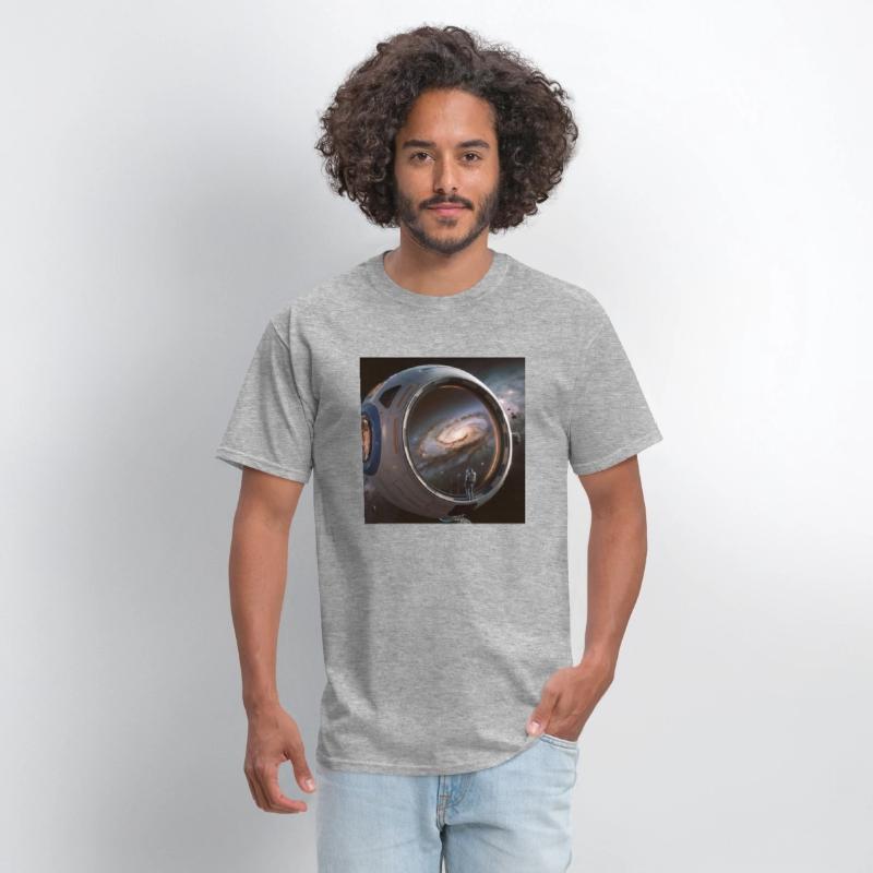 A colorful illustration of a spaceship