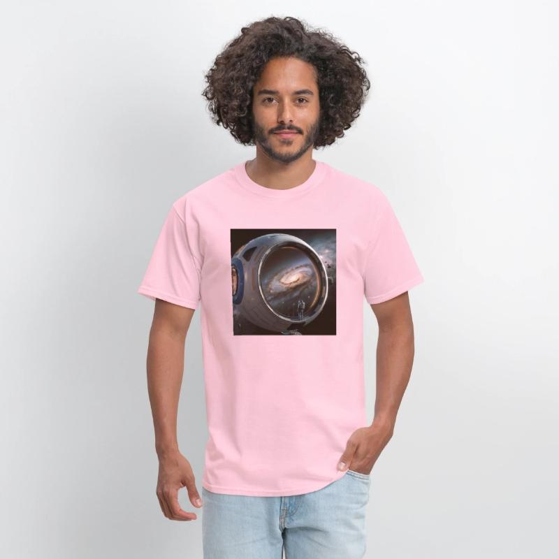 A colorful illustration of a spaceship