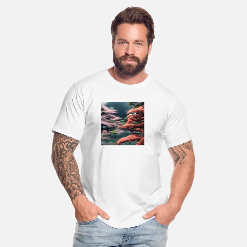 A natural Japanese garden