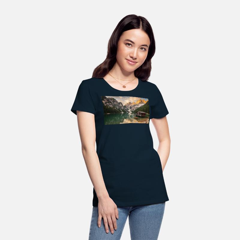 A serene mountain landscape