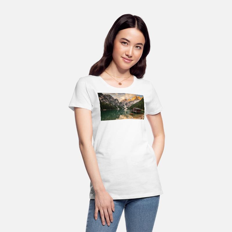 A serene mountain landscape