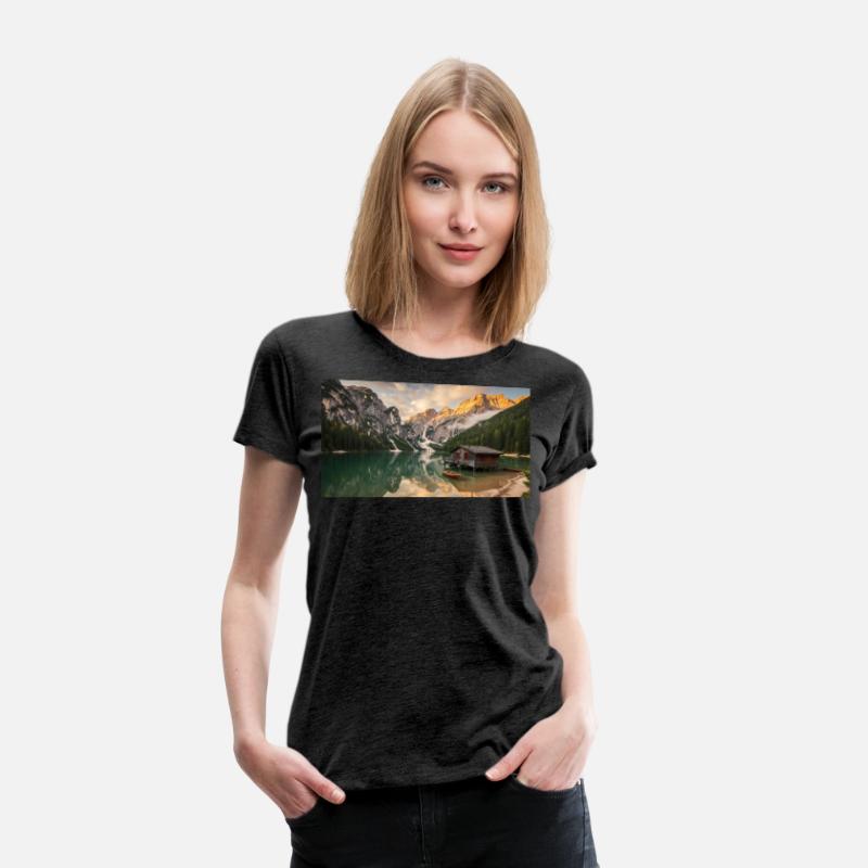 A serene mountain landscape