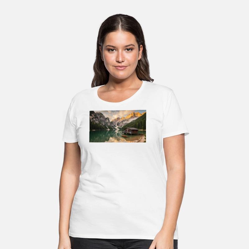 A serene mountain landscape