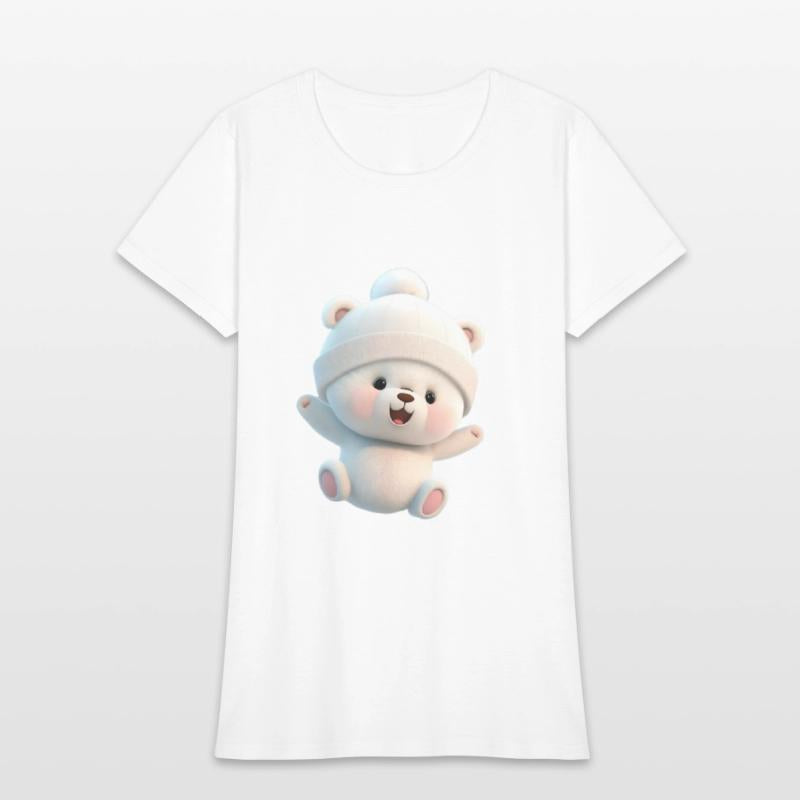 A white playful doll vector graphics