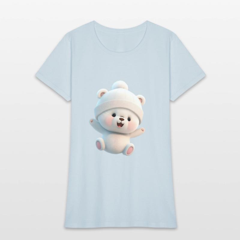 A white playful doll vector graphics