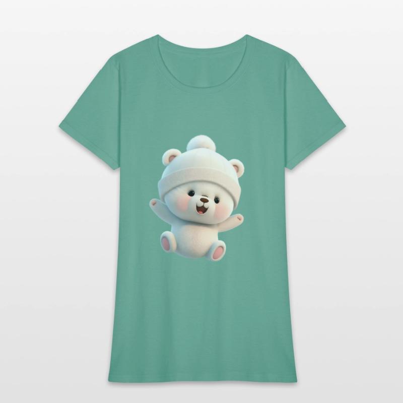 A white playful doll vector graphics