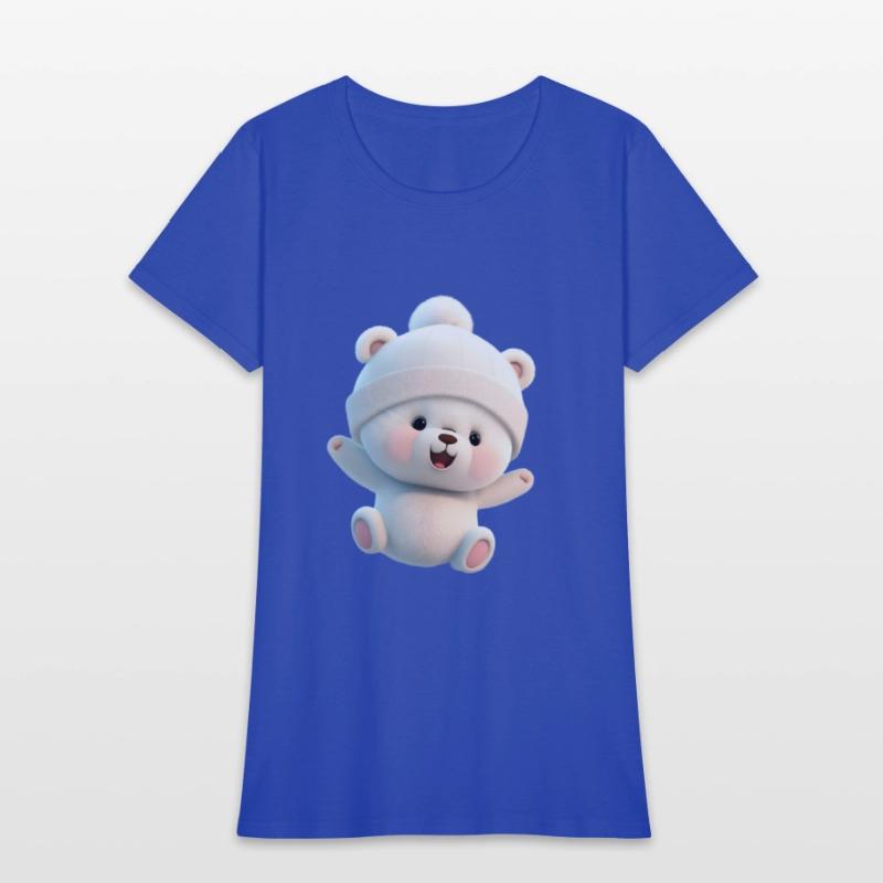 A white playful doll vector graphics