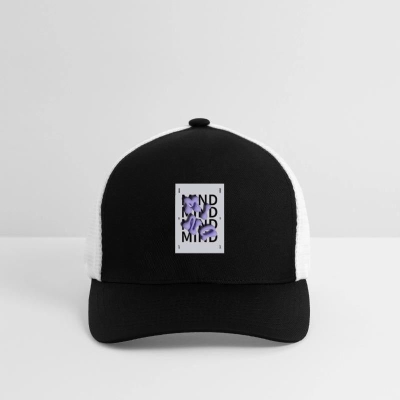 Abstract Purple Blob Typography Design