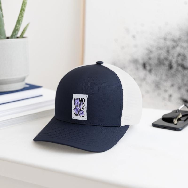 Abstract Purple Blob Typography Design