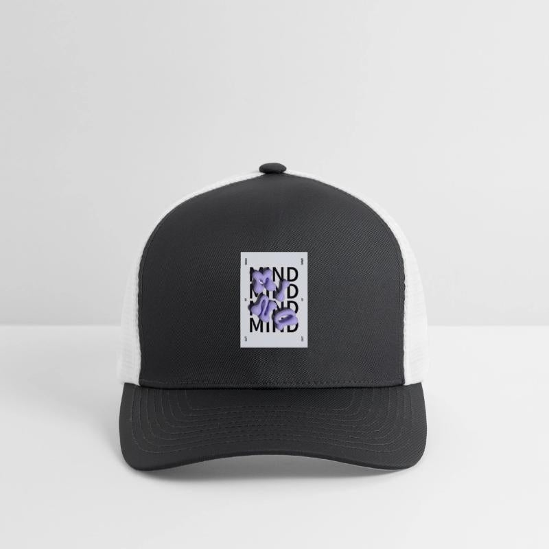 Abstract Purple Blob Typography Design